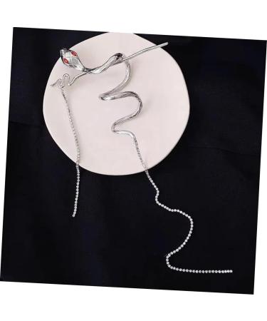 minkissy Accessory Hair Tassel Styling Metal Snake for Back Long Women with Girls Holder Pin Dangle Vintage Tool Stick - Buy Online on GoSupps.com