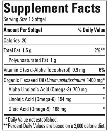 EMS Nature Made Flaxseed Oil 1400mg - 300 Softgels | Pure Omega-3 Supplement - Buy Online on GoSupps.com