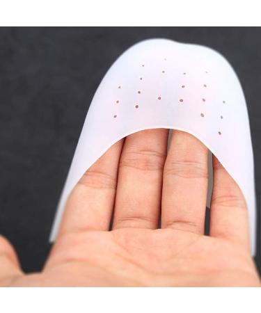 FOMIYES Silicone Pointed Dance Shoe Pads - High Heel Toe Protectors for Women - 1 Pair (White) - Buy Online on GoSupps.com