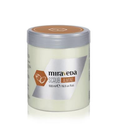 Miraveda by Italwax Almond Scrub 500ml / 16.9fl.oz With coconut and almond oil Ideal for hand care 16.9 Fl Oz (Pack of 1) Almond