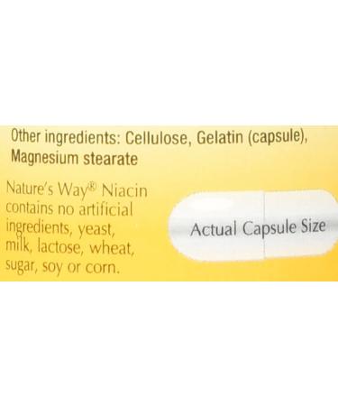 Nature's Way Niacin 100mg - High-Potency 100 Capsules for Heart Health - Buy Online on GoSupps.com