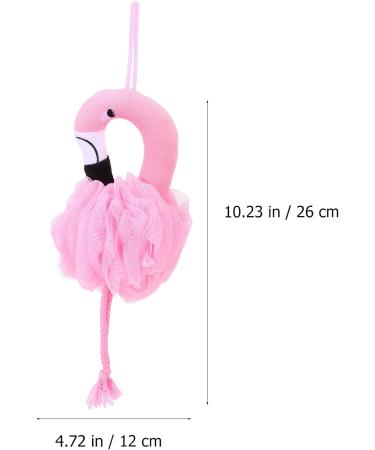 Lurrose 3Pcs Cartoon Flamingo Bath Sponge Loofahs - Fun Body Scrub Mesh Balls for Kids & Hotel Showers - Buy Online on GoSupps.com