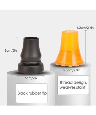 Aluminum Forearm Crutches Folding Cane Height-Adjustable Walking Sticks for Elderly Seniors & Handicap for Height 140-185Cm Black/Gray Single Unit/Black - Buy Online on GoSupps.com