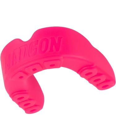 Madgon Mundsprung | Ideal Breathing & Adaptable Sport Tooth Protection for MMA Boxing Kickboxing - Adult Guardian - Pink/White - Buy Online on GoSupps.com