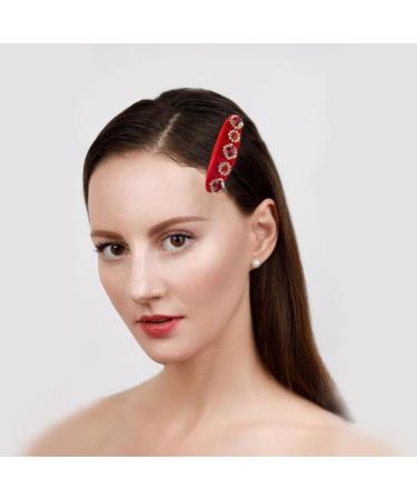 scicent Hair Barrettes for Women 2 Pieces Non Slip Hair Pins with Diamonds Rhinestone Professional Hair Clips for Styling Wedding Hair Accessories Fashion Hair Grips for Women and Girls - 26606 - Buy Online on GoSupps.com