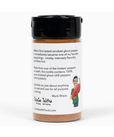 Kiva x MARK WIENS Smoked Ghost Chili Pepper Powder - 2.5 oz | Non GMO, Vegan, Fair Trade - Buy Online on GoSupps.com