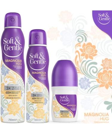 Soft & Gentle Magnolia Hug Anti-Perspirant Roll On Deodorant 50ml - Pack of 1 - Buy Online on GoSupps.com