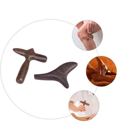 Lurrose Wooden Massage Tools - 2-Piece Stick Scrub & Foot Roller Massager for Manual Body & Face Massage | Buy Internationally - Buy Online on GoSupps.com