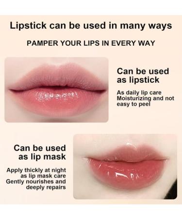  Mciluyaiio Transfer-proof color-changing lipstick with a gold leaf effect for women 24-hour long-lasting glossy deeply moisturizing and nourishing. - Buy Online on GoSupps.com