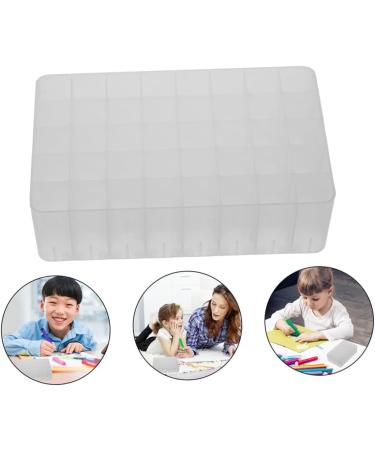 PLAFOPE Plastic Tray 4pcs Boxes Stationery Organizer 40 Slot Pen Holder Nail Cosmetics Organizer Container Chassis Brush - Buy Online on GoSupps.com