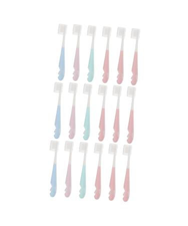 Homsfou 3 sentences children's toothbrush with bristle children toothbrush kids toothbrush baby soft toothbrush children's brush household cleaner bulk toothbrushes practical children's toothbrush pp 1 piece (1 Pack) different colors x 3 pieces