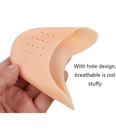 Angzhili Ballet Silicone Gel Toe Caps - Soft Pointe Shoe Toe Protectors for Pain Relief and Metatarsal Cushioning (Skin) - Buy Online on GoSupps.com