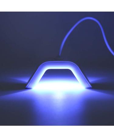 Nail Dryer Lamp Mini 2W LED UV Single Finger Drying Lamp with 45s/60s Timer Setting No Damage Hands Nail Gel Curing Lamp USB Charge (Yinhingbe51gsrvqm-11) - Buy Online on GoSupps.com