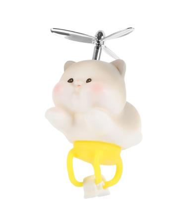 Abaodam Car Accessories - 2pcs Gray Vinyl Doll Ornaments & Windmill Bicycle Decor | 7.5x7.5CM - Buy Online on GoSupps.com