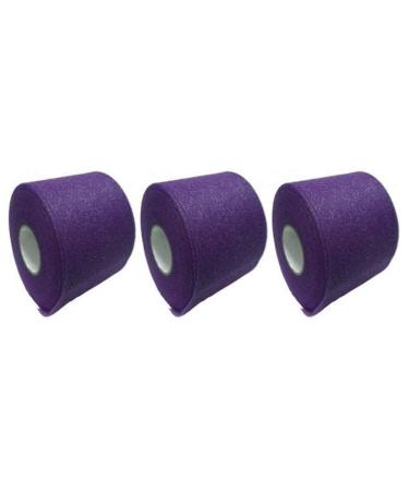 FAZ Sports PW Athletic Tape Foam Underwrap/Pre-Wrap. Perfect as Base Layer Under Athletic Taping of Ankles, Wrists, Hands and Knees. 2.75"x 30Yards.(Purple, 3 Pack) Purple 3 Count (Pack of 1)