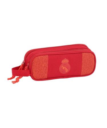 Real Madrid Red Double Pencil Case 21 x 8 x 6 cm