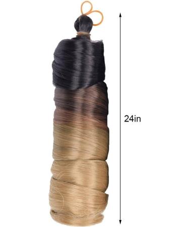 Curly Braiding Hair 24 Inch French Curls Synthetic Hair Extensions Curl French Crochet Braid Hair Synthetic Pre Stretched Bouncy Braid Hair Extensions 1pc Yellow - Buy Online on GoSupps.com