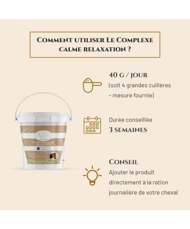 PRINCE EQUIN - RELAXATION COMPLEX - Nutritional supplement Horse - 1kg bucket - 4 soothing plants - Verbena Chamomile Melissa Hawthorn - Anti-stress - Reduces agitation - French brand - Buy Online on GoSupps.com