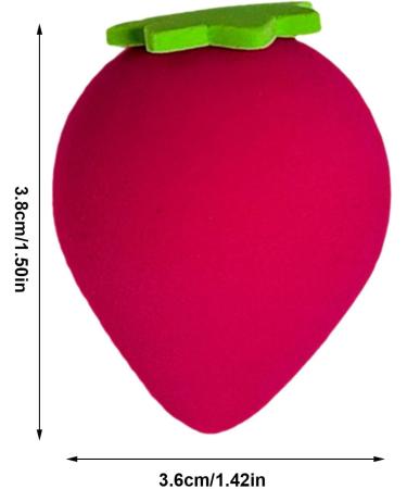 Cute Makeup Sponge - Cute Fruit Shape Soft Beauty Sponge - Multi-Purpose Cosmetics Sponge Makeup Blender for Beginners Beauty Lovers Women Strawberry - Buy Online on GoSupps.com