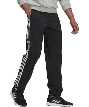 adidas Men's Aeroready Essentials 3-Stripes Pants - Black/White - Medium - Buy Online on GoSupps.com