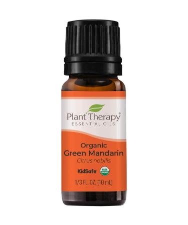 Plant Therapy Organic Green Mandarin Essential Oil 10 mL (1/3 oz) 100% Pure Undiluted Therapeutic Grade