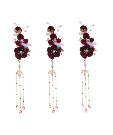 minkissy the antique ball hair clip teen girl hair accessories womens hair accessories flower hair clips for women hair barrettes for women the flowers Miss flower hairpin Accessories