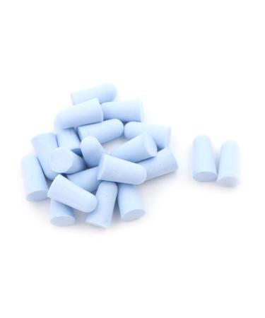 20PCS/10Pairs Soft Tapered Foam Ear Plugs Travel Sleep Noise Prevention Earplugs Noise Reduction Travel Sleeping(Blue)