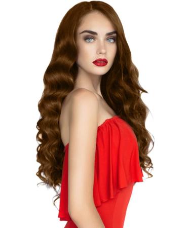 Hair2Heart Real Hair Extensions - Wavy Bondings 25 Strands 0.5g 60cm Light Blonde Gold #8 Light Brown - International Shipping - Buy Online on GoSupps.com