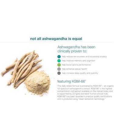 Generic Ashwagandha Supplement Organic KSM-66 Ashwagandha Vegetarian Supplement 180 Capsules 1000mg per Daily Serving Help Support Healthy Stress Management Response Pearl White - Buy Online on GoSupps.com