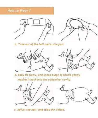 Medical Soft Form Hernia Support Truss for Babies - Adjustable Straps & 3 Compression Pads - Pink - Buy Online on GoSupps.com