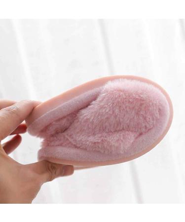 Fluffy Slippers Ladies Slippers Artificial Plush Open Toe Slippers Sandals Short Plush Trim Slider Open Toe Flat Non-Slip Wear-Resistant Sole (A 25CM) - Buy Online on GoSupps.com