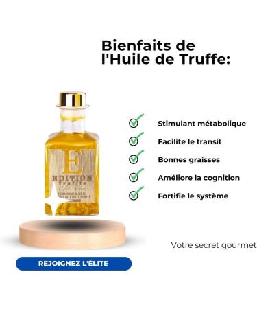 Premium White Truffle Oil Gift Box with 24k Gold Flakes - Extra Virgin Olive Oil Infused - Edition Truffle - Buy Online on GoSupps.com