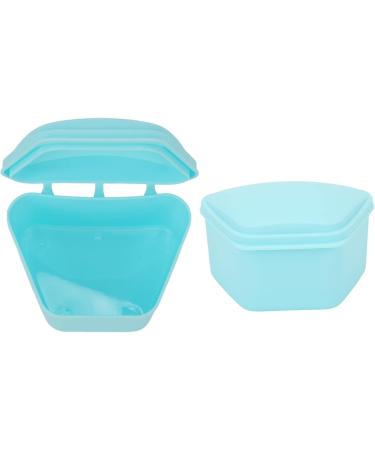 Buy Exquisite Blue Denture Box - Waterproof Plastic Mouth Guard Cover with Locking Design for Home Use - Buy Online on GoSupps.com
