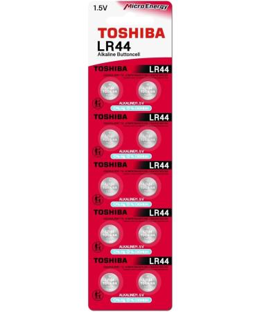 Toshiba LR44 AG13 Alkaline Batteries - 1.5V 10 Count | International Shipping Available - Buy Online on GoSupps.com