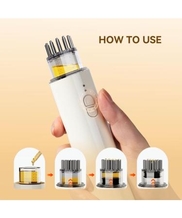 Electric Hair Oil Applicator & Scalp Massager 2-in-1 | Multi-Function Hair Oiling Brush for Essential Oils | International Shipping Available - Buy Online on GoSupps.com