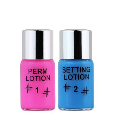 Beauticom Premium Dolly's Lash Wave Lotion Bottles (#1 Perm Curling Lotion & #2 Setting Lotion) | Qty: 2 Bottles (1 of Each Agent)