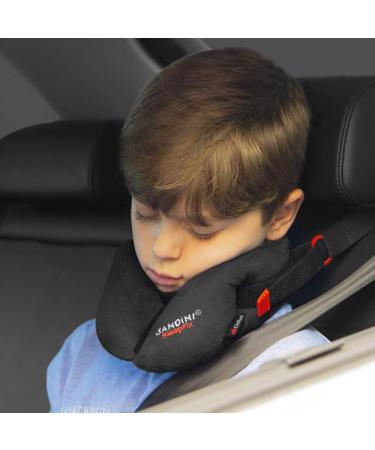 SANDINI SleepFix Kids Outlast Child Neck Pillow with Support Function | Temperature Regulation for Car/Bike/Travel | Prevent Head Tilting | Black - Buy Online on GoSupps.com