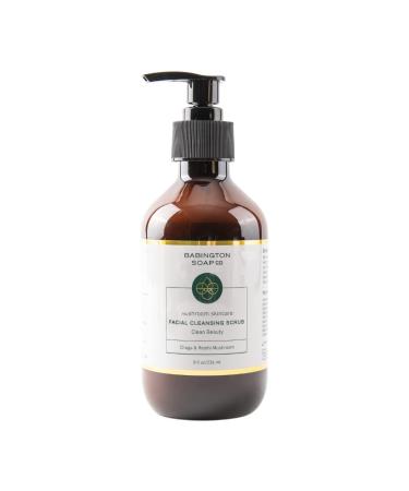 Babington Soap Mushroom-Based Face Scrub Cleansing Facial Exfoliator Reishi & Chaga Mushroom Skincare for Men & Women Skin Brightening & Revitalizing Face Exfoliant
