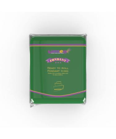 Dekozauber24 Premium Fondant 250g 19 colors rolled fondant soft and flexible cake decoration (dark green) - Buy Online on GoSupps.com