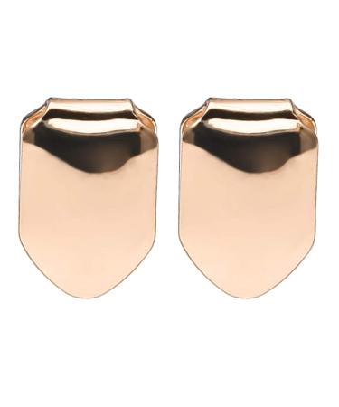 EXCEART Fang Cap 2pcs Single Grill Cap Tooth Grills Cap Prank Toy Party Accessories for Halloween Adult Kids (Rose Gold) Single Fang