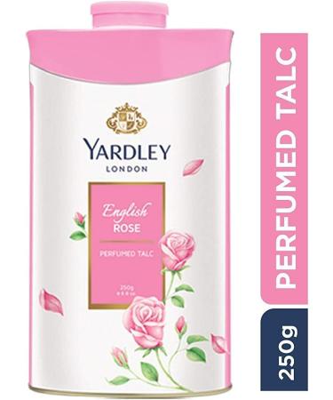 Yardley London English Rose 250g Fine Silky Talcum Powder with Fresh Floral Fragrance - Buy Online on GoSupps.com
