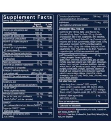 Women's Once-Daily Bioactive Multivitamin for Energy & Stress Support (30 Vegetarian Capsules) - Buy Online on GoSupps.com