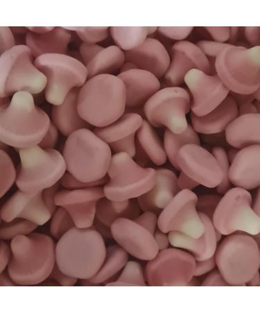 Taos Pink Mushrooms Foam Gummy Pick & Mix Sweets Kingsway 500g