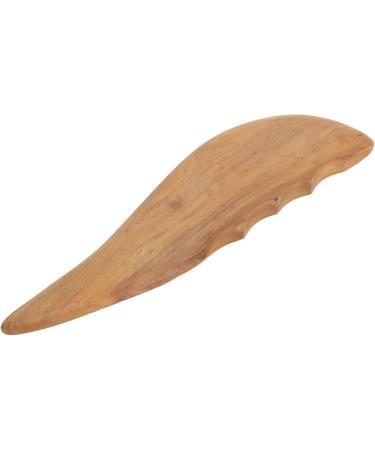 Verdant Touch Gua Sha Massage Tool - Natural Wood Sickle Shape Board for Face & Body Massage Fat Loss & Scalding Relief - Buy Online on GoSupps.com