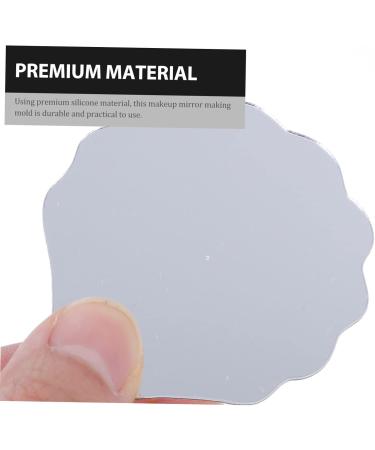 NUOBESTY 1 Set Mirror Epoxy Mold Light up Mirror for Makeup Diy Art Mold Portable Makeup Mirror Making Mold As Shown 16.2x7cm - Buy Online on GoSupps.com