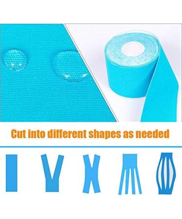 RooRuns Elastic Kinesiology Tape - Hypoallergenic Waterproof K Tape for Sports & Weightlifting (2 Rolls) - International Shipping - Buy Online on GoSupps.com