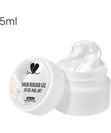  JIEBWCHA 3D Gel for Nails 3D Solid Nail Modelling Gel 5 ml Manicure Non-Sticky for Modelling Sculpture Extension Design Women Salon at Home - Buy Online on GoSupps.com