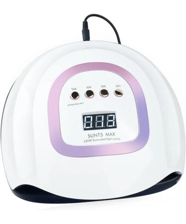 Felenny LED UV Nail Dryer Lamp 220W Fast Gel Polish Nail Dryer Professional Nail Gel Polish Dryer Curing Lamp with 4 Timer Setting Auto Sensor 42 Beads for Nail Art Design - Buy Online on GoSupps.com
