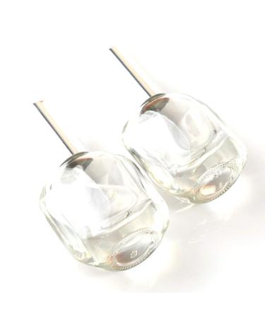 Buy 2 Pack 10ml Clear Glass Refillable Perfume Atomizer - Portable Spray Bottles for Travel with Mini Funnels & Dropper | Perfect for Scent Storage - Buy Online on GoSupps.com
