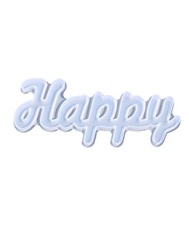 NUOBESTY 3 Pcs Crystal Epoxy Mold Resin Epoxy Silicone Word Sign Mold Diy Silicone Mold Front Door Signage As Shownx3pcs 22.6X9X1.2CMx3pcs